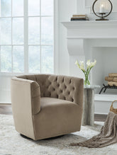 Bay Furniture Gallery - Ashley Furniture - Hayesler Swivel Accent Chair - Swivel Accent Chair / Cocoa - A3000661